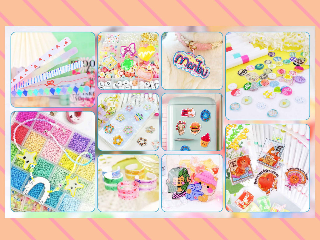 DIY-Beispiele mit TeckWrap Craft Schrumpffolie – Schmuck, Schlüsselanhänger, Sticker und mehr mit Shrink-Folie gestalten