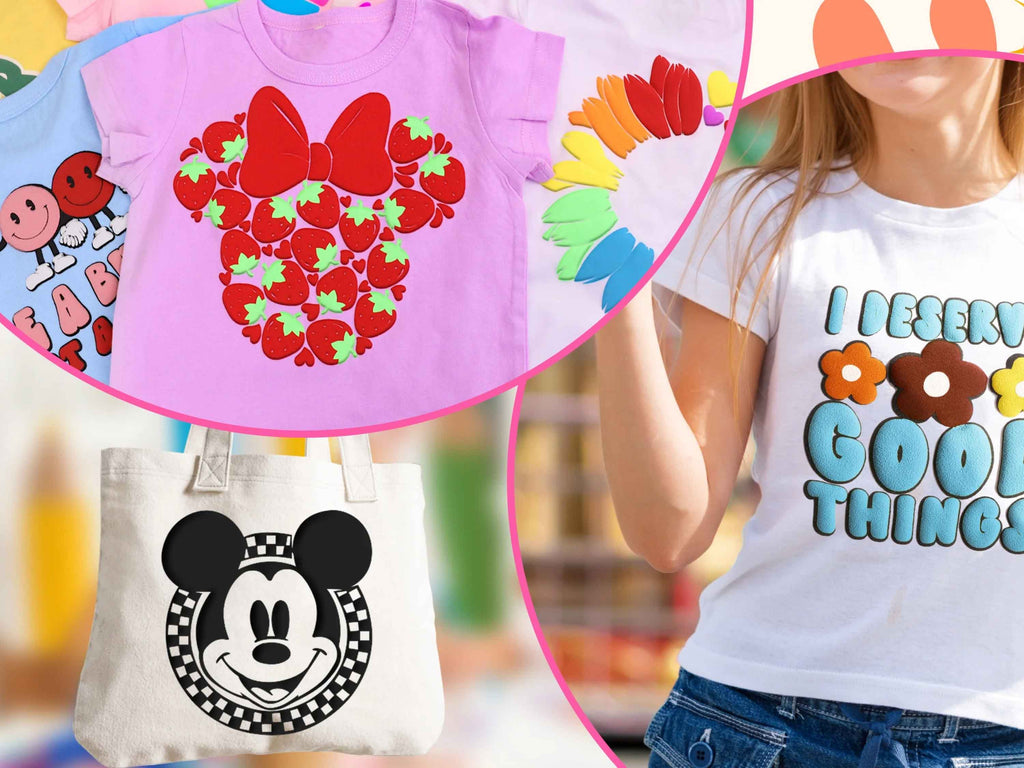 3D-Puff-Folie für Shirts, Taschen oder andere Textilien.