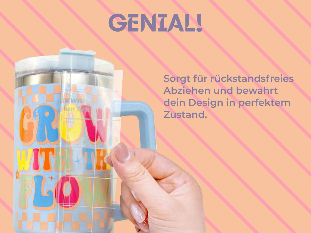 TeckWrap Craft Versa Tape lässt sich sauber und rückstandsfrei abziehen – dein Design bleibt perfekt erhalten.