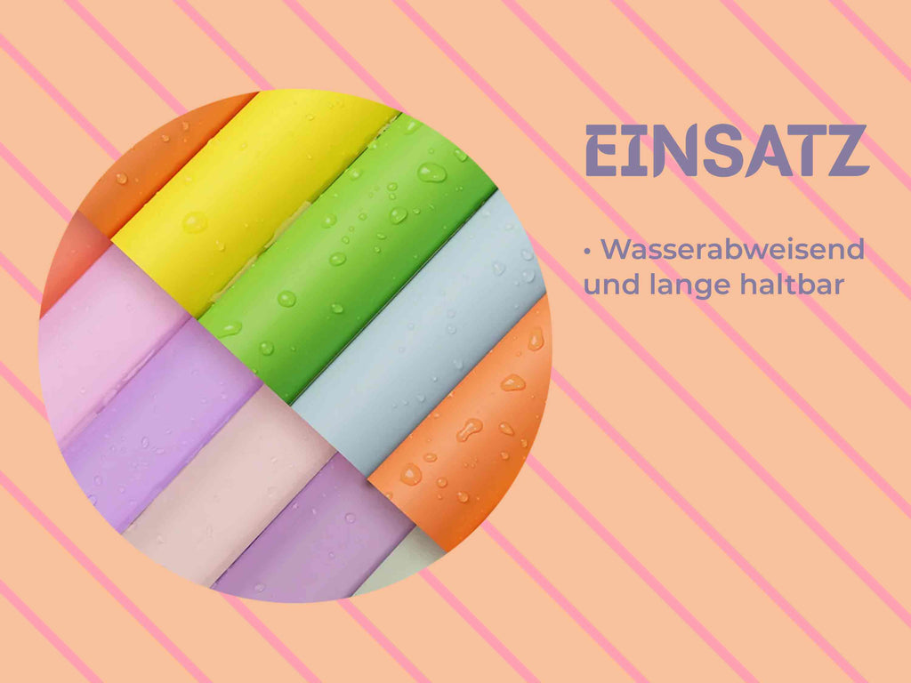 TeckWrap Craft Vinylfolie mit matter Oberfläche – wasserabweisend und langlebig. Ideal für den Innen- und Außenbereich, zum Plotten, Basteln und Dekorieren.