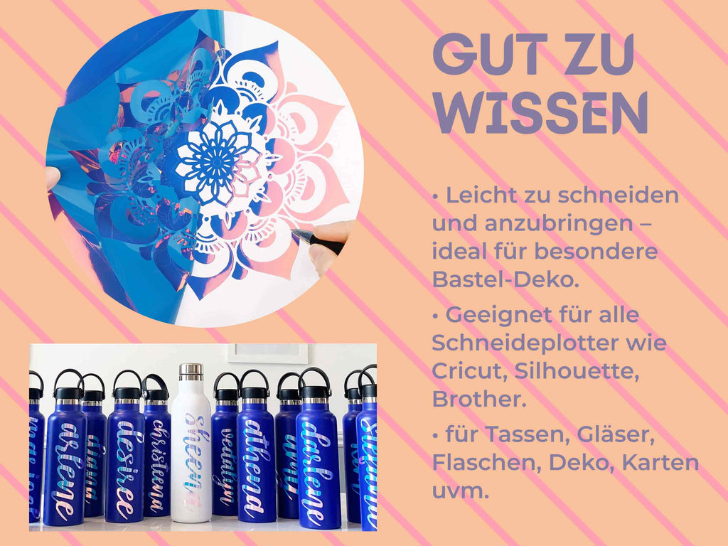 Tipps zur Anwendung der Opal-Vinylfolie von TeckWrap Craft – geeignet für Cricut, Silhouette und Brother, für Indoor- & Outdoor-Projekte.